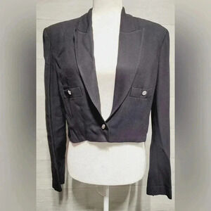 Sonia Rykiel Black Cropped Blazer size 42 Euro